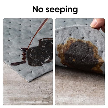 6 oz Heavy Duty Absorbent Mat Roll for Oil, Water and Other Liquids, Suitable for Multi-Purpose Super Absorbent Pads,15in.x 50 ft (15" W x 50' L) - size: 15" W x 50' L