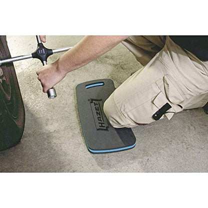 HAZET 195-1 Knee Mat, Gray/Blue, 17.7 x 8.3 x 1.2 inches (450 x 210 x 30 mm), Made of Non-Absorbent Foam, Wipable