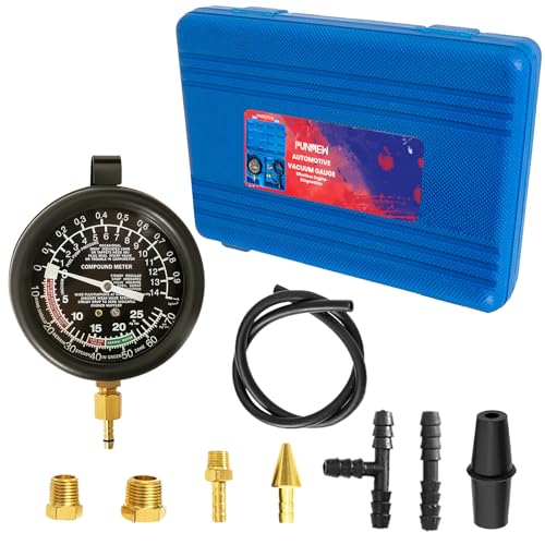 Auto Vacuum Gauge Fuel Pump and Vacuum Tester Gauge Kit