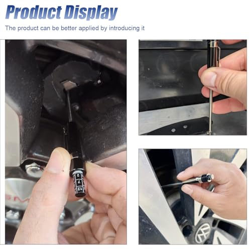 ZIMISI Brake Pad Thickness Gauge Measure Tool, Car Brake Measuring Tool with Scale, Tire Tread Depth Gauge, 1.5mm Thickness Car Brake Pad Detection Pen for Internal External