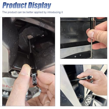 ZIMISI Brake Pad Thickness Gauge Measure Tool, Car Brake Measuring Tool with Scale, Tire Tread Depth Gauge, 1.5mm Thickness Car Brake Pad Detection Pen for Internal External