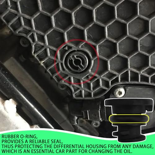 6PCS Car Engine Oil Drain Plug with Oil Drain Plug Removal Tool, OEM#06L103801 Oil Drain Plug Repair Kit, Oil Pan Drain Plug Compatible with Volkswagen, Audi, Seat Golf Passat