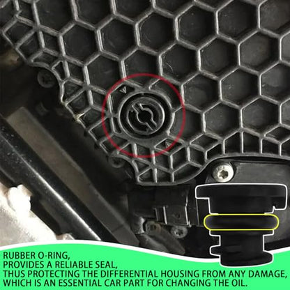 6PCS Car Engine Oil Drain Plug with Oil Drain Plug Removal Tool, OEM#06L103801 Oil Drain Plug Repair Kit, Oil Pan Drain Plug Compatible with Volkswagen, Audi, Seat Golf Passat