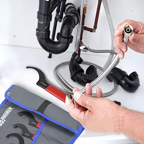 Universal Spanner Wrench Set 6Pcs Steel Adjustable Shock Wrench Coilover Spanner Motorcycle Coil Over Shock Adjustment Tool - size: 6 Pcs