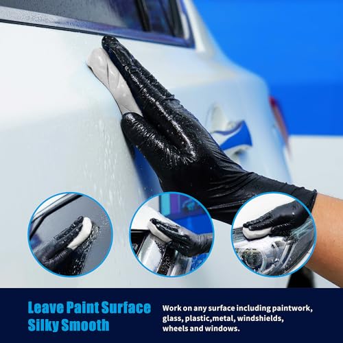 Light Clay Bars Auto Detailing, Clay Bar for Cars Paint Protective Film, Paint Surface, Plastic and Metal Detailing(3x100g,White,Light) - style: Light