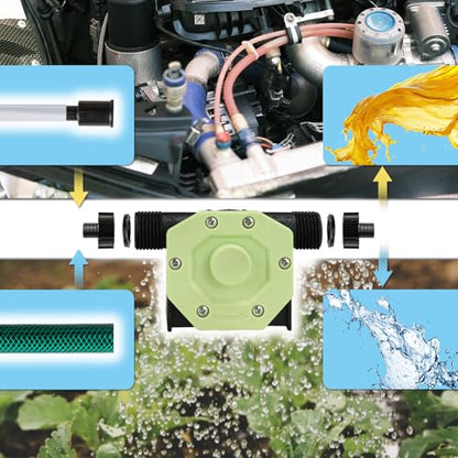 KITLUCK Hand Drill Pump, 750GPH Drill Powered Water Transfer Pump with Water Hose, Oil Tube and Adapter, Manual Water Pump for Drill, Small Self-Priming Electric Drill Pump for Water - color: Green