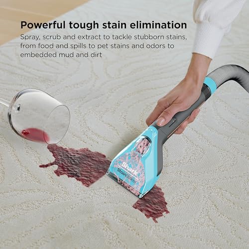 Shark StainStriker HairPro Portable Carpet, Upholstery and Area Rug Cleaner with Pet Mess and Hair Tools, Self Cleaning, Perfect for Car Interiors, 4 and Solution, Copper, PX251 - style: StainStriker w/ HairPro + 4 Tools