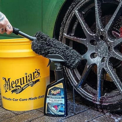 Meguiar's X1901EU Supreme Microfibre Wheel Brush, Large, Completely Safe Wheel Cleaning - size: Large