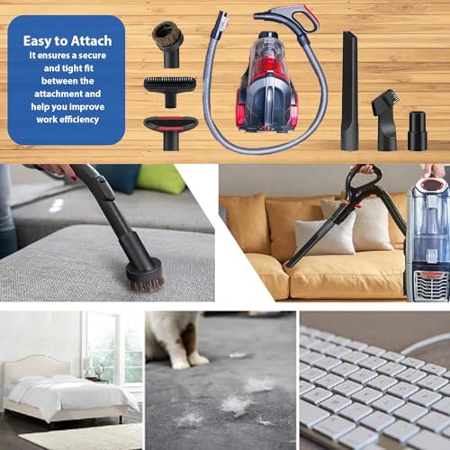 10 Pcs Universal Vacuum Attachments & Brushes for Shop Vac Accessories, 2 1/2" to 1 1/4" Hose Adapter for Shop Vac, 1 7/8" to 1" Vacuum Brush Attachment, Vacuum Accessories and Attachments - size: 10 Pcs