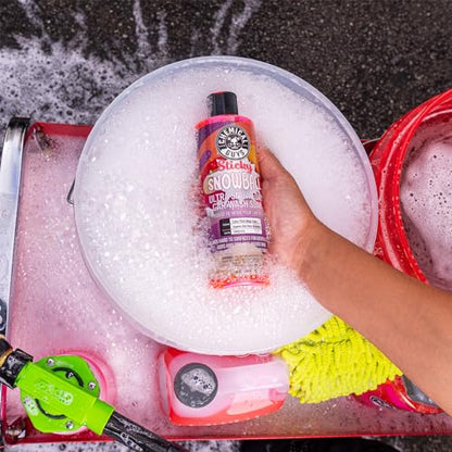 Chemical Guys CWS21516 Sticky Snowball Ultra Snow Foam Car Wash Soap (Works with Foam Cannons or Bucket Washes) Safe for Cars, Trucks, Motorcycles, RVs & More 16 fl oz, Cherry Scent - size: 16 Fl Oz (Pack of 1)