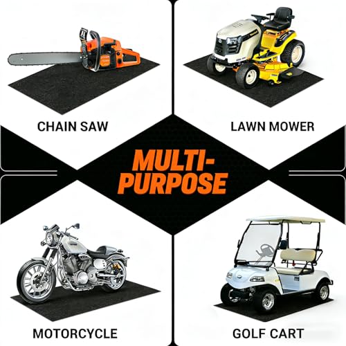 Oil Spill Mat, Absorbent Grease Garage Floor Protector Under Car Auto Repairs, Oil Change Leak Resistant Heavy Duty Rubber Mat for Driveway Tractor Mower, 64" x 32" Black - size: 64" x 32"