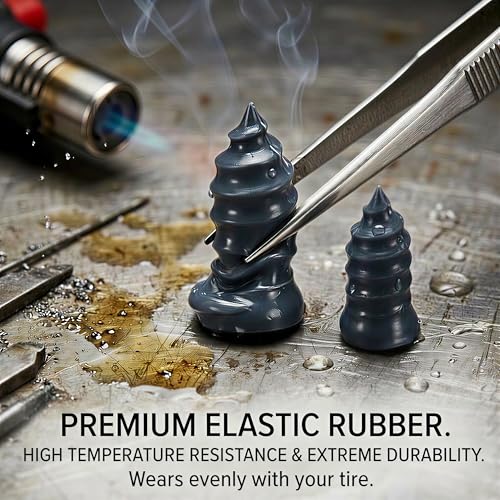 Screw in Tire Plugs, Emergency Quick Fix Leak Sealing Kit for Cars, Motorcycles & Bikes