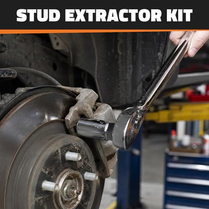 11PCS Bolt Extractor Set, Heavy Duty Screw & Stud Remover Kit for Stripped, Rusted & Damaged Bolts, Nuts and Pipes - size: 11PCS