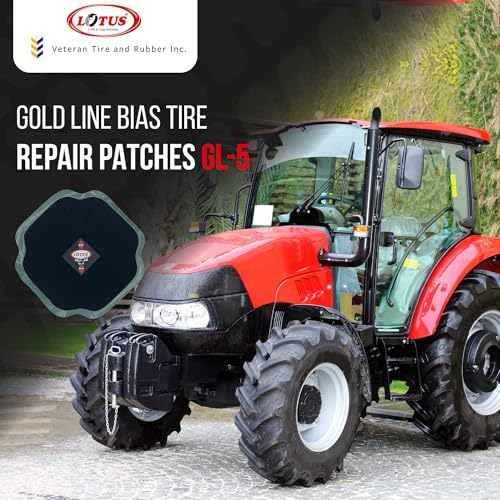 Lotus Gold Line Bias Tire Repair Patches GL-5 - size: 6-3/4x6-3/4"