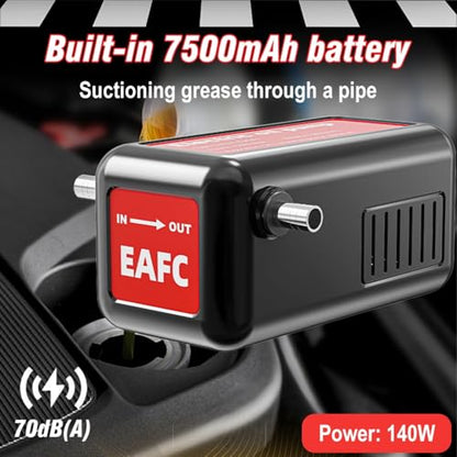 21V 140W Portable Oil Pump Rechargeable Electric Oil Transfer Extractor High Power Fuel Suction Pump for Cars, Ships, Helicopters, Motorcycles, Outdoor Equipment, Liquid Transfer Tool