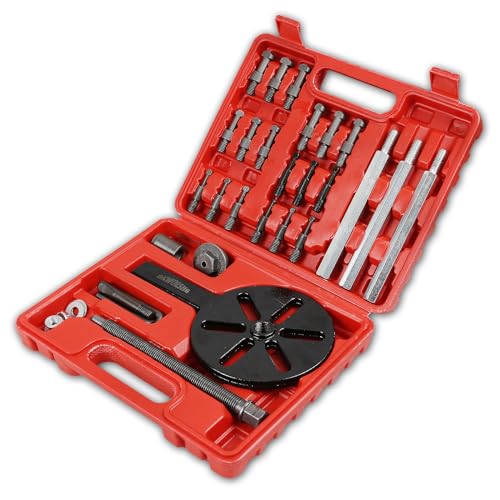 Bearing Puller Kit, Inner Hole 3-Jaw Puller with Curved Hook and Steel Collet Multi-Function Bearing Removal Tool