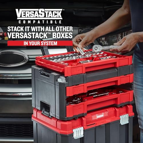 Craftsman 262-Piece Mechanic Tool Set with 3-Drawer VERSASTACK Box, SAE and Metric Socket Set, Car and Motorcycle Tool Kit with Combination Wrenches and Spark Plug Sockets, 90-Tooth (CMMT45309) - style: Craftsman 262-Piece Mechanic Tool Set with 3-Drawer