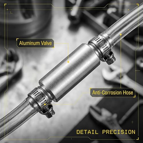 Brake Bleeder Kit,Brake Bleeder Hose One Way Check Valve for Cars/Motorcycle,One Man Person Bleeding Brake Bleed Hose Tool (2)