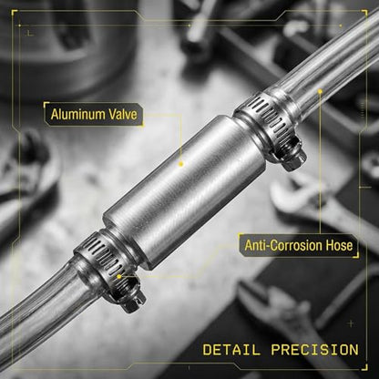 Brake Bleeder Kit,Brake Bleeder Hose One Way Check Valve for Cars/Motorcycle,One Man Person Bleeding Brake Bleed Hose Tool (1)