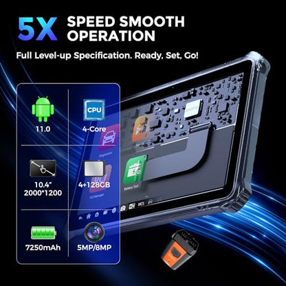 OTOFIX D1 Max2 OE Full System Diagnostics Scanner with 2-Years Free Update, 2026 New Bi-Directional Scan Tool for Car, 40+ Service Functions, Advanced ECU Coding, 10000+ Car Coverage, V.A.G Guided