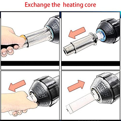 1600W Plastic Hot Air Welder Heating Gun PVC Vinyl Rod Welding Hot Gas Pistol Tool - style: Basic Practical Set