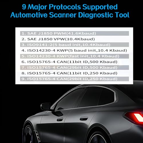 Wireless Bluetooth OBD2 Scanner, Auto Code Reader with Check Engine Light Reset, Live Data & I/M Readiness, USB Car Diagnostic Tool for iOS Android, Free YMOBD App, Compatible with Torque AlfaOBD