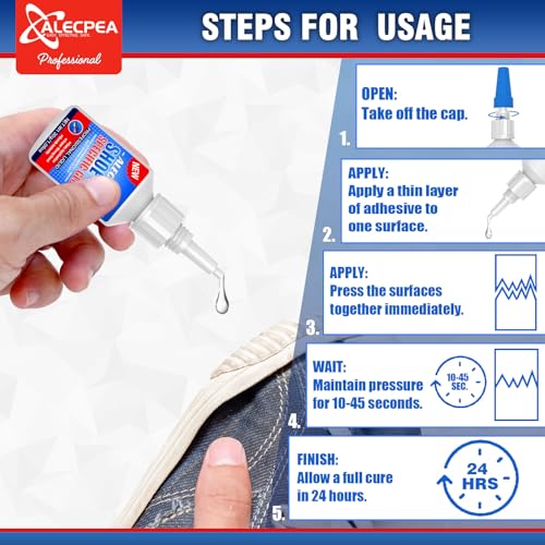 ALECPEA 30g Shoe Glue - Flexible Instant Adhesive for Sole Repair & Restoration - Waterproof Heavy Duty Sneaker Glue for Boots, Heels, Hiking Shoes, Leather & Rubber - Sets in 15 Seconds - size: 30g/1Pack, style: Shoe Glue
