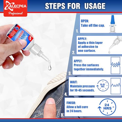 ALECPEA 30g Shoe Glue - Flexible Instant Adhesive for Sole Repair & Restoration - Waterproof Heavy Duty Sneaker Glue for Boots, Heels, Hiking Shoes, Leather & Rubber - Sets in 15 Seconds - size: 30g/1Pack, style: Shoe Glue