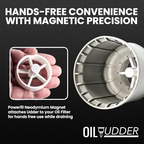 X Oil Change Tool - Fits Oil Filters Up to 2.75" Diameter - Spill-Free Oil Filter Funnel with Magnet - Hands Free Magnetic Hold to Filter - Durable Nitrile Rubber Construction Maximum Grip