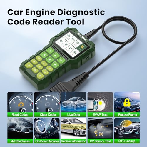 C303 OBD2 Scanner Live Data Professional Mechanic Universal OBDII Diagnostic Code Reader Tool for Clearing Fault Code Check Engine Light, Freeze Fram,I/M Readiness, Data Printing