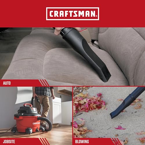 CRAFTSMAN CMXZVBE38620 2-1/2 in. Car Nozzle Wet Dry Shop Vacuum Attachment | Industrial-Grade Shop Vacuum Accessory for Deep Automotive Cleaning, Fits 2-1/2 in. Hose Diameter - style: Car Nozzle