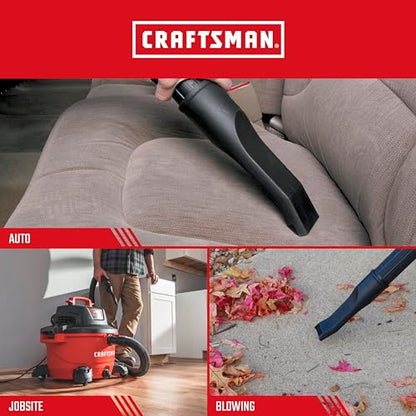 CRAFTSMAN CMXZVBE38620 2-1/2 in. Car Nozzle Wet Dry Shop Vacuum Attachment | Industrial-Grade Shop Vacuum Accessory for Deep Automotive Cleaning, Fits 2-1/2 in. Hose Diameter - style: Car Nozzle