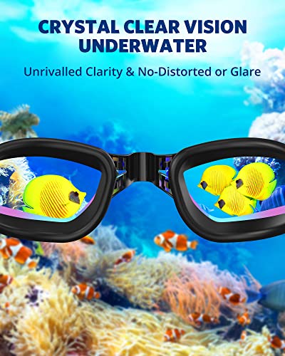 Aegend Swim Goggles, Swimming Goggles No Leaking Full Protect Adult Youth - color: Bright Fuchsia