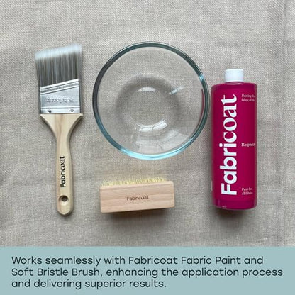 Fabricoat Paintbrush – Angled Cutting in Paint Brush - Firm Bristled Brush with Wooden Handle - Use to Apply Fabric Paint (60mm / 2.5 inch) - style: Angled Paint Brush
