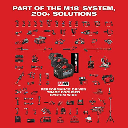 Milwaukee M18 18V Fuel 3/8'' Brushless Cordless Mid-Torque Compact Impact Wrench Bare Tool + Accessories, Black & Red
