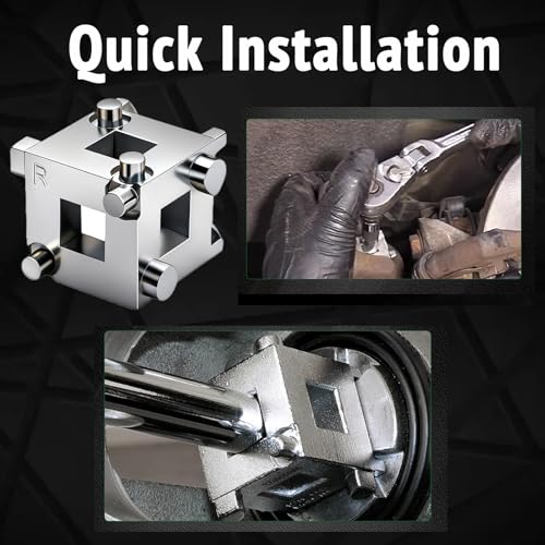 3/8" Disc Brake Piston Tool, Caliper Wind Back Cube Tool Universal Cube Brake Caliper Compression Accessory for Car Rear Disc
