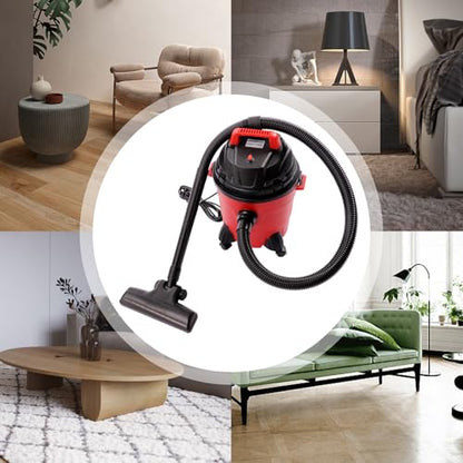 2.65 Gallon Wet Dry Shop Vac, Powerful Suction Shop Vacuum with Attachments, Portable Heavy-Duty Shop Vacuum 3 in 1 Function for House, Garage & Workshop