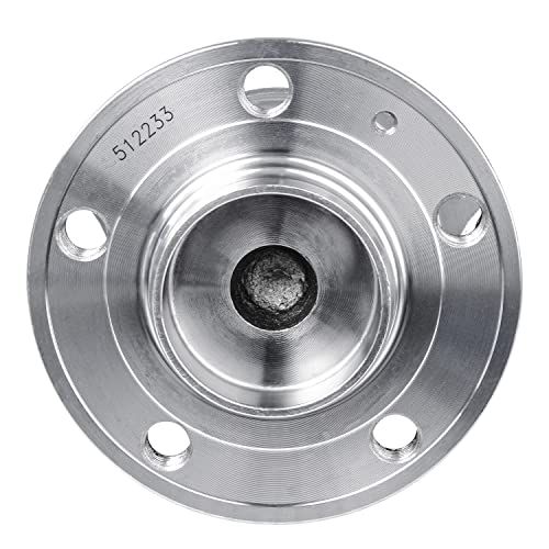 Detroit Axle - Pair Rear Wheel Bearing and Hubs Assembly for Volvo S60 2001-2009, S80 1999-2006, S70 2001-2007, FWD Only, 512233 - style: 512233 x2/Pair