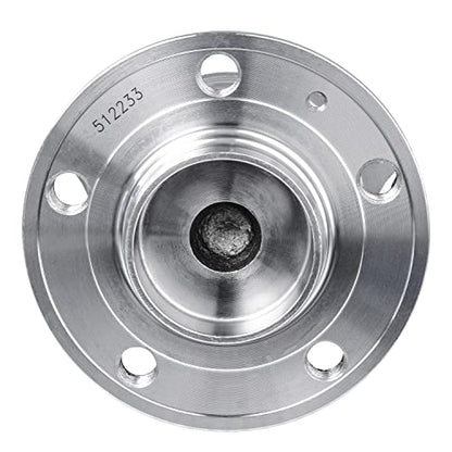 Detroit Axle - Pair Rear Wheel Bearing and Hubs Assembly for Volvo S60 2001-2009, S80 1999-2006, S70 2001-2007, FWD Only, 512233 - style: 512233 x2/Pair