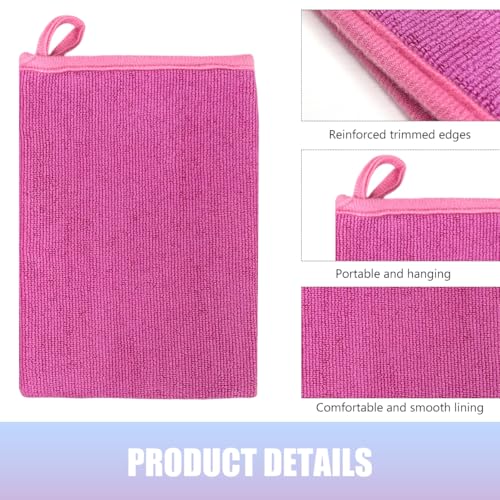 2 PCS Clay Mitt, Scratch-Free Microfiber Clay Towel Mitt for Car Detailing & Polishing, Auto Detailing Bar Glove Washing Mitts for Paint Glass Wheels, Car Accessories (Purple)