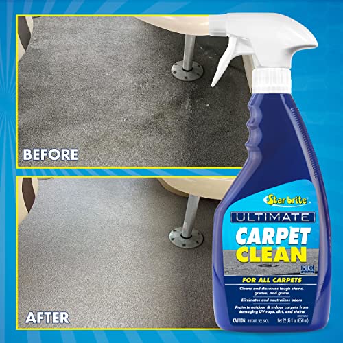 STAR BRITE Ultimate Carpet Clean With PTEF, High-Performance Cleaner | Foaming action lifts dirt, dissolves oily stains, grease and fish blood, deodorizes, polymer coating repels UV rays