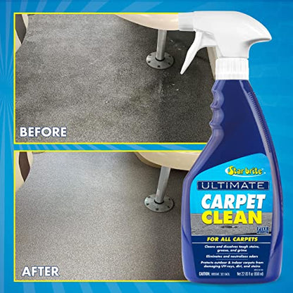 STAR BRITE Ultimate Carpet Clean With PTEF, High-Performance Cleaner | Foaming action lifts dirt, dissolves oily stains, grease and fish blood, deodorizes, polymer coating repels UV rays