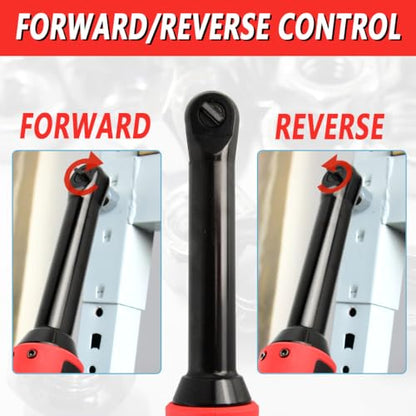 Extended Cordless Electric Ratchet Wrench 65 ft-lbs 3/8" Drive Power Ratchet Tool Compatible with Milwaukee 18V Battery (No Battery) with 7pcs Socket, 1/4" Socket Adapter and 3" Extension