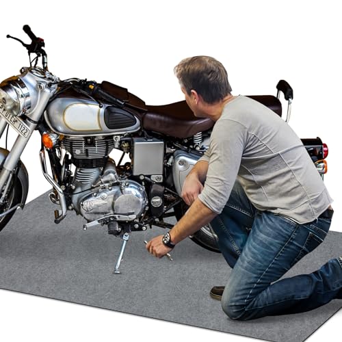 Garage Floor Parking Mat 36 x 60 Inches Under Car Motorcycle Mat, Oil Absorbent Pad Waterproof Driveway Mats, Protects Floor from Spills, Drips, Splashes and Stains, Washable, Reusable