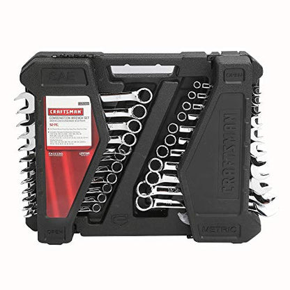 CRAFTSMAN 52 WRENCH SET COMBINATION METRIC AND SAE
