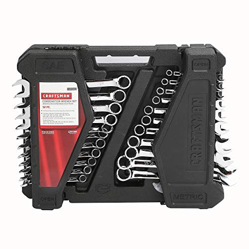 CRAFTSMAN 52 WRENCH SET COMBINATION METRIC AND SAE