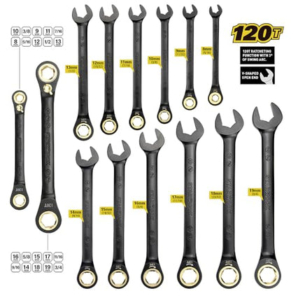 STARWORK TRUE MECHANIC™ 313-Piece Mechanics Tool Set and Socket Set | Professional, SAE/Metric