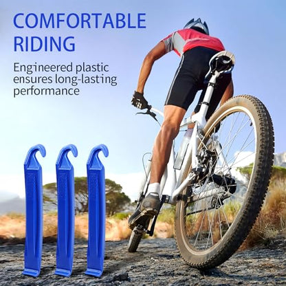 Tire Lever Bicycle Repair Tools Tyre Lever Tire Removal Tool for Tire Removal and Installation, Fits Most Bicycle Tires - color: 3 Pack Blue