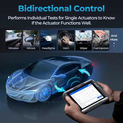 TOPDON OBD2 Scanner, ArtiDiag900 Lite Bi-Directional Diagnostic Tool, All System Automotive Scanner with 8 Reset Services, FCA AutoAuth & CAN-FD, Wireless Car Diagnostic Tool with 8" Large Screen