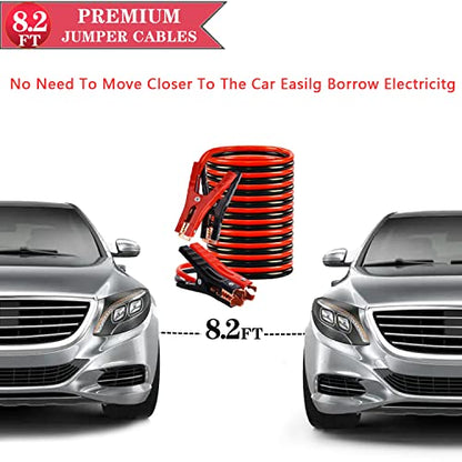LIANXIN Roadside Emergency Car Kit, Safety Car Kit,with Jumper Cables Emergency kit | Emergency Roadside Kit for Car Warning Triangle,Folding Shovel, Safety Hammer, Tow Rope, Breakdowns fo Emergency Kit Car - color: Black